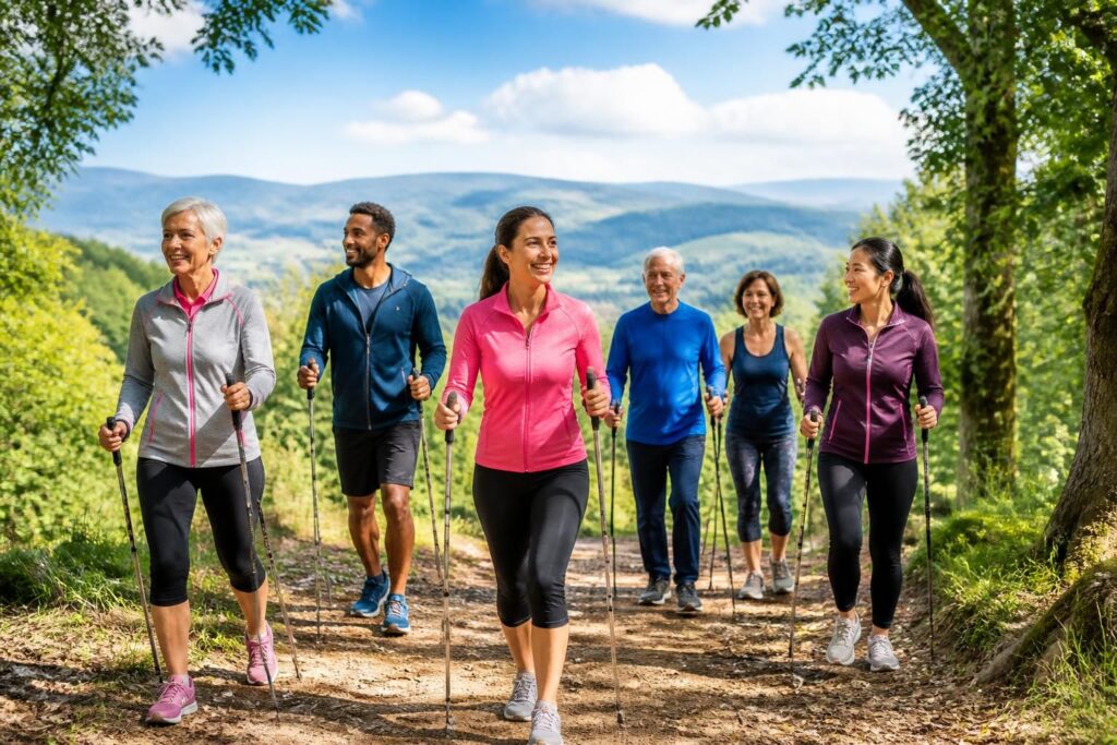 Les bienfaits de la marche nordique