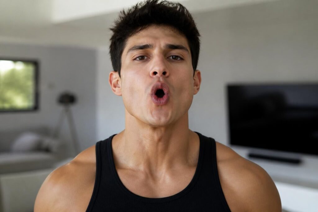 Comment se muscler la mâchoire rapidement et sans matériel