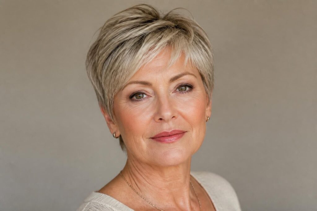 Coupe courte moderne pour femme : tendances à adopter après 50 ans