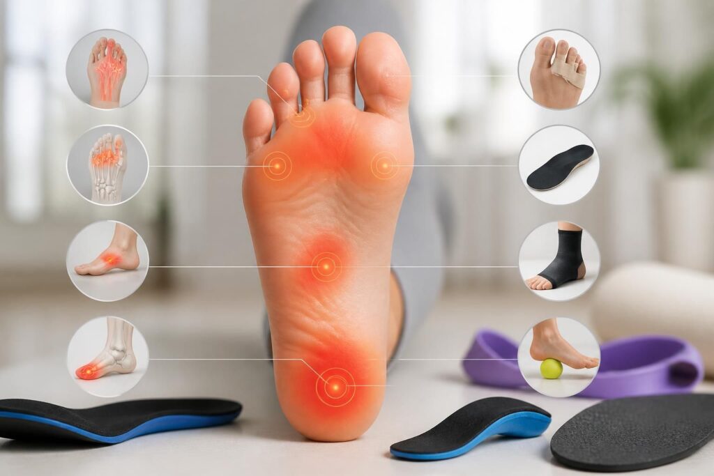 découvrez les causes possibles de la douleur sous le pied en fonction de sa localisation et les solutions efficaces pour soulager et traiter cette gêne.