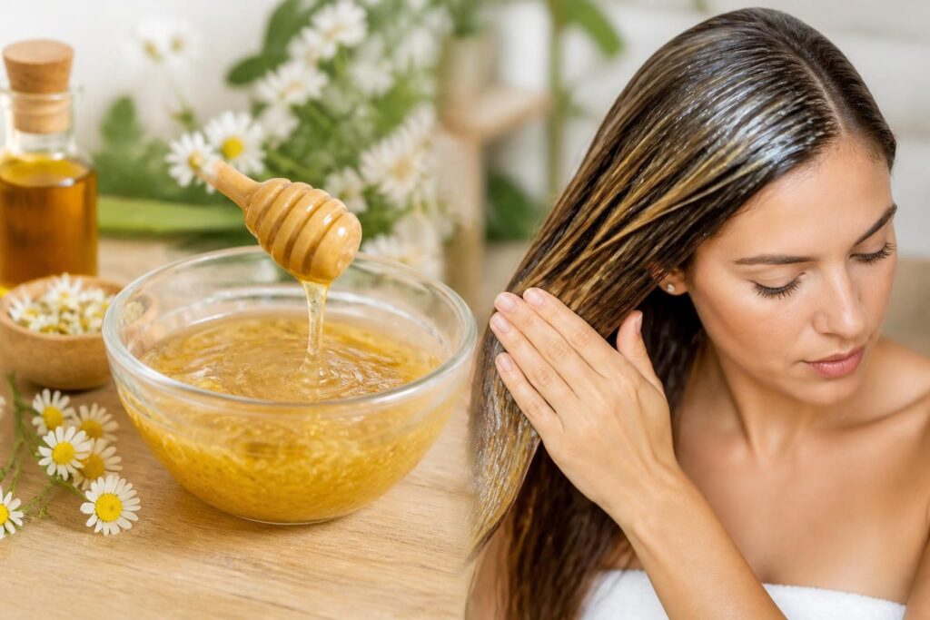 Masque au miel pour les cheveux pour éclaircir et stimuler la pousse
