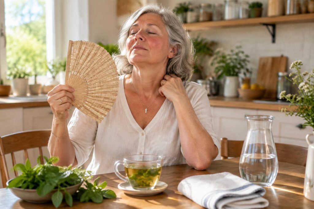 Remède de grand mère contre les bouffées de chaleur pendant la ménopause