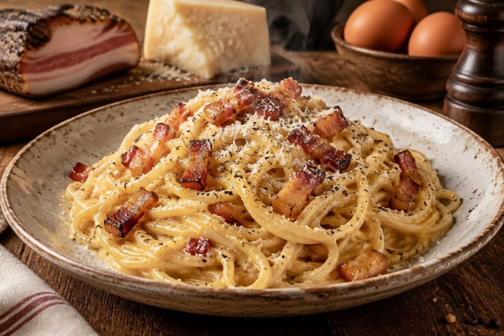 Carbonara guanciale : recette traditionnelle avec pecorino et conseils