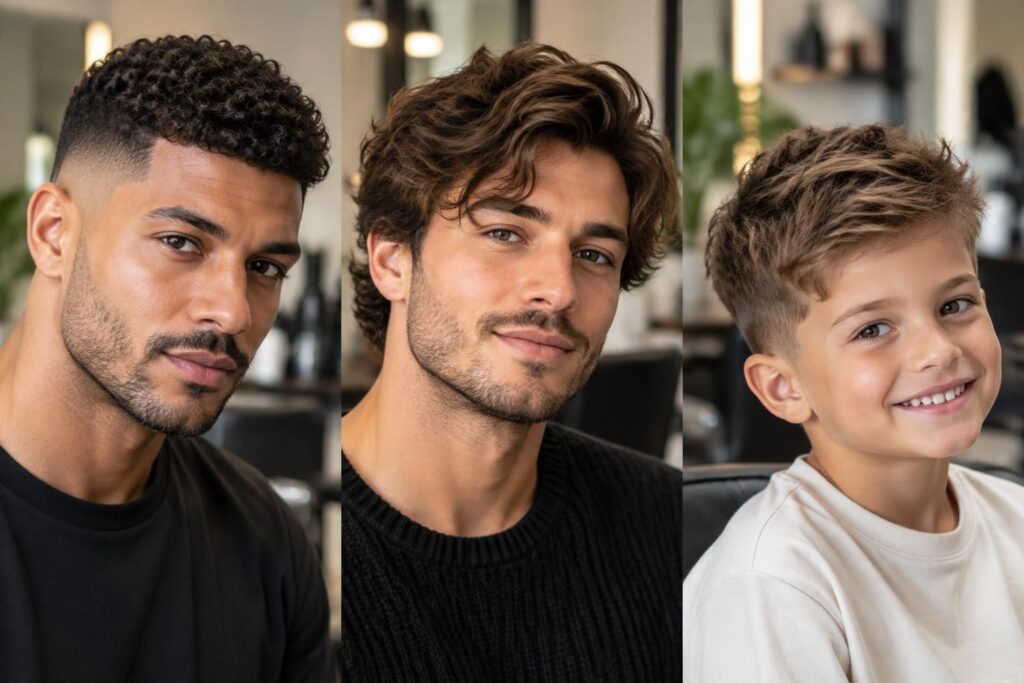 Coupe de cheveux texture : idées pour homme, enfant et coiffure texturée